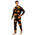 thumbnail image 3 of Grblisyd Family Matching Halloween Loungewear Set Long Sleeve Round Neck Sleepwear Cute Funny Pumpkin Print Fashion Holiday Family Nightwear, 3 of 4