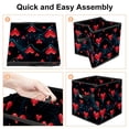 thumbnail image 4 of Electrocardiogram Large Capacity Foldable Toy Box Storage Bin Storage Baskets with Handle 10.8"x10.5"x10.6, 4 of 6