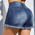 thumbnail image 5 of GZWYHT Jean Shorts Shorts for Women 2025 New Women's Denim Shorts Fashion Denim Shorts Running Shorts Lounge Pants Women BU2 XXL, 5 of 5