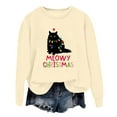 thumbnail image 1 of WEAIXIMIUNG Robe Sweat-Shirt Surdimensionnée Grande Taille Mode Hiver pour Femmes Imprimé Festif de Noël Col Rond, 1 of 3
