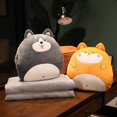 thumbnail image 2 of Kawaii Husky Dinosaur Shiba Inu Duck Plush Blanket Pillow Do, 2 of 5