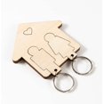 thumbnail image 1 of Inicio Llavero de pared de madera - Ideas originales de regalos para parejas para San Valentín, boda, aniversario, Navidad, 1 of 5