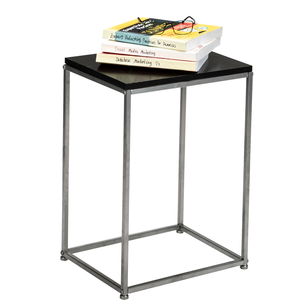 Kshioe Metal Side Table End Table Single Layer Snack Table, Gray - image 5 of 6