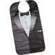 thumbnail image 1 of Exceart Babero para Adultos, Ancianos, Pacientes, Mujeres, Hombres, Hora de Comer, Ropa Protectora, Negro, Patrón de Doble Capa, Impermeable, Reutilizable, Lavable, 1 of 5