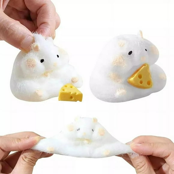 Juguete Squeeze Hamster Squishy de 2 piezas para aliviar el estrés
