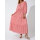 thumbnail image 3 of Txlixc Vestido Largo con Estampado Geométrico para Mujer, Vestido Suelto de Manga Larga con Escote en V para Primavera, Verano Txlixc Moda, 3 of 10