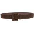 thumbnail image 2 of 1 1/2" Inch Stitching-Edged Suede Leather Belt, 2 of 3