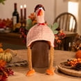 thumbnail image 4 of Voska Thanksgiving Turkey Plush Costume Hat for Men and Women Funny Holiday Party Novelty Headwear Soft Warm Fall Winter B One Size, 4 of 6