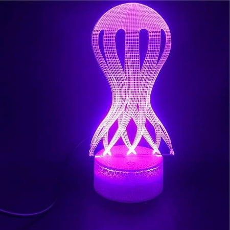 

Wrecking Ball lamp 3D Illusion Night Light Remote Control Table Desk Lamps USB Charger Lighting Home Decoration for Kids Birthday Gift Led Colors Optical Acrylic Lights (Telecontrol)