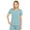 Stone Blue, variant on Mediclo Women's Medical Scrub Top - Sal Essential Eco Friendly Sustainable FYSEL Fabric V-Neck Chest Pocket Shirt Workwear Hgrey FT3085RHGY02 XS