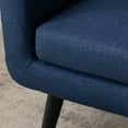 thumbnail image 3 of Modern Accent Fabric Upholstered Single Sofa Chair Comfy Armchair Living Room, Blue, 3 of 11