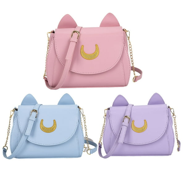 Cartera de cuero PU Zhivalor Moon Cat Bolso de hombro