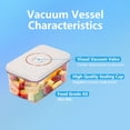 thumbnail image 3 of VIXINO 3-Pc Vacuum  Sealer Containers for Fridge Organizers & Storage - Stackable, BPA-Free, Keep Food Fresh Longer, 3 of 7