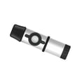 thumbnail image 1 of Kazoo de metal con 5 membranas adicionales, cómodo de llevar para de la música con cubierta de silicona con cordón, compañero para Plata Hugo instrumentos kazoo, 1 of 6