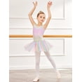 thumbnail image 5 of Oudiya Ballet Leotards for Girls Sparkly Sleeveless Mesh Dance Dress Tutu Ballerina Costume for Kids 3-11Y, 5 of 7