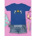 thumbnail image 3 of Daisies, Sun And Moon Art T-Shirt Juniors -Image by Shutterstock,  Small, 3 of 4