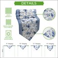 thumbnail image 5 of Navy Blue Floral Table Runner Linen Burlap Table Runner 72 Inches Long Vintage Flowers Plants Farmhouse Greek Key Dresser Scarves for Kitchen Island Coffee Dining Room Party Holiday Decor 14"x72", 5 of 8