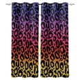 thumbnail image 2 of Leopard Print Colors Grommet Top Curtains for Living Room Bedroom Kitchen Window Treatments Home Decoration D, 2 of 5