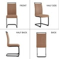 thumbnail image 3 of Alida Dining Chairs Metal Leg (Set of 4) - Brown, 3 of 23