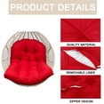 thumbnail image 3 of Cesta colgante con forma de huevo y cojín para silla Srutirbo, color rojo, 3 of 7
