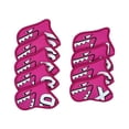 thumbnail image 4 of ziyahi 9Pcs Golf Iron Covers Set Outdoor Headcovers Club Resistant Golf Sports Wear Red Rose Red 14x10cm, 4 of 6