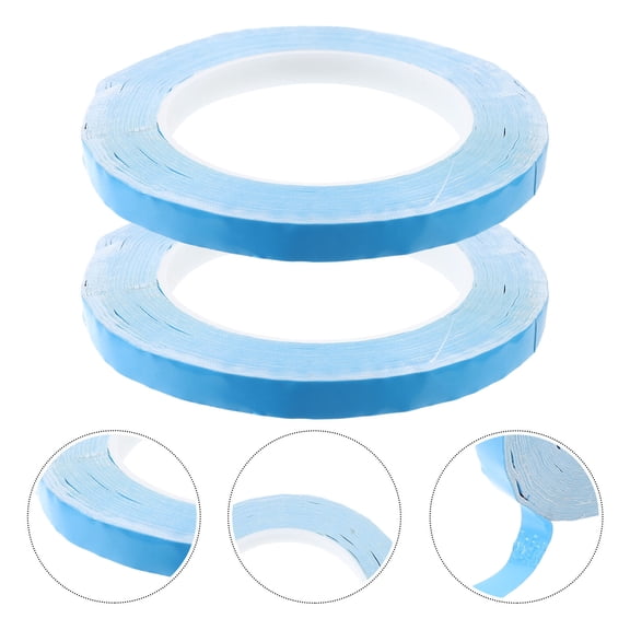 DECORNIJIA 1 Roll of Strong Double Sided Tape for Aluminum Substrates Sky Blue 10mm Wide