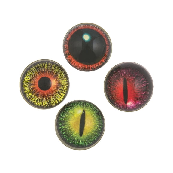 Fun Express 1 1/4" Bulk 48 Pieces Mini Halloween Snake Eye Rubber Bouncy Balls