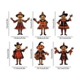thumbnail image 3 of Vintage Halloween Party Decoration Halloween Wood Sign intage Halloween Wall Door Hanging Decoration for Window Fireplace Mantel 6pcs, 3 of 6
