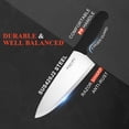 thumbnail image 3 of BOLEXINO 8 inch Japanese High Carbon Stainless Steel Chef Knife, Professional Extra Sharp Wide Cook Knife with Non-Slip Ergonomic Handle, for Kitchen Home Restaurant, 3 of 7