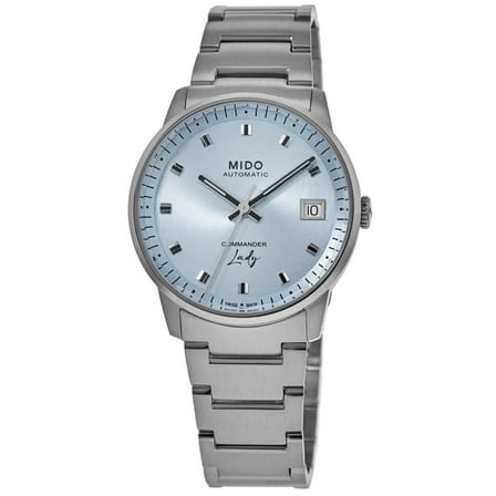 Mido Commander Automatic Blue Dial Stainless Steel Women's Watch M021.207.11.041.00