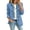 Blue, variant on LTTVQM Women Casual Ruffled Long Sleeve Denim Jacket Button Open Front Cropped Jean Coat Jackets