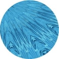 thumbnail image 1 of Ahgly Company Machine Washable Indoor Round Transitional Neon Blue Area Rugs, 7' Round, 1 of 7