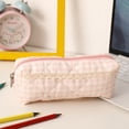 thumbnail image 3 of Small Cute Adorable Versatile Pencil Case Makeup Bag Cloth Pouch Organizer for Stripling Teenagers Home Office University Travel Storage Beautiful Lightweight Portable Ideal Gift 6.7x2.7x1.9 Inches, 3 of 7