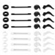 thumbnail image 1 of Paquete de 32 agarres para las orejas para gafas, soporte antideslizante para gafas, gancho para la oreja de silicona de primera calidad, evita que las gafas se resbalen por la nariz, ayuda simp, 1 of 5