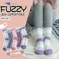 thumbnail image 2 of Womens Fuzzy Socks Fluffy Cozy Comfy Warm Cabin Plush Soft Winter Socks Christmas Birthday Gifts Stocking Stuffers for Teen Girls Women Mom Wife, 2 of 6