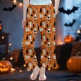 thumbnail image 2 of JAJAHO Halloween Pajamas Pants Kids Loose Straight Leg Casual Sleepwear Pants For Boys Girls 3-14Y, 2 of 4