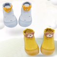 thumbnail image 3 of Otqutp Toddler Breathable Shoes Baby Girls Boys Sock Shoe Elastic Indoor Slipper First Cute Cats Soft Sole Rubber Shoes 0-4 Years(Yellow,3-3.5 Years), 3 of 9