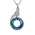 thumbnail image 1 of Fiudx Collar de Pavo Real de Cristal Colorido, Diseño Degradado de Moda, Caja de Regalo Incluida, Elegante Joya, Accesorios para Mujer, Sin Plomo, Seguro de Usar., 1 of 3