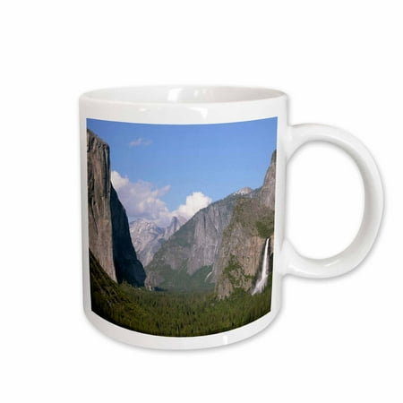 

3dRose El Capitan and Bridalveil Falls in Yosemite National Park Ceramic Mug 11-ounce