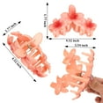 thumbnail image 6 of Flower Claw Clips for Women, 6 Pack  Flower Hair Clip for Thick Hair, Large Hair Accessories for Women, 6 of 7
