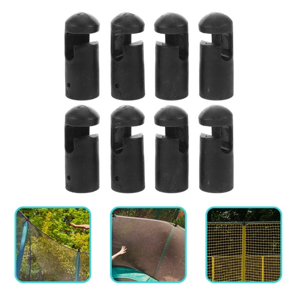 TOYMYTOY Trampoline Pole Caps 8 Pack Replacement Covers Durable Plastic Safety Caps for Trampoline Rods
