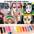 thumbnail image 4 of Face Paint Kit For Kids,15 Large Paints Halloween Makeup Kit, 4 of 5