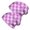 Purple and White Checkered Pattern, variant on Purple and White Checkered Pattern 2 Pack Slouchy Beanie Hat, Warm Winter Skull Cap with Stretchy Fabric & Soft Texture, Heat Retaining Gifts for Birthday Christmas Thanksgiving