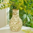 thumbnail image 6 of Sungmor Blue and White Ceramic Flower Vase, Vintage Ice Cracked Glaze Porcelain Vase, Pretty Centerpieces Flower Arrangement Vase for Home Decor, 8.2 Inch Decorative Vases for Table, Shelf, Mantel, 6 of 8