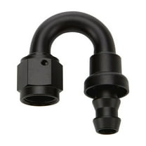 Allstar Performance Pushlock Hose End Black 180 Deg Elbow -10