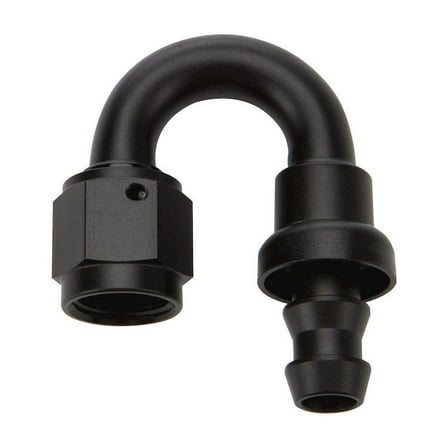 Allstar Performance Pushlock Hose End Black 180 Deg Elbow -10