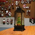 thumbnail image 2 of Snow Globe Christmas Lantern Decorations, Snow Globe Lantern with Swirling Glitter, Christmas Tree Lighted Christmas Decorations Indoor for Home, 2 of 5