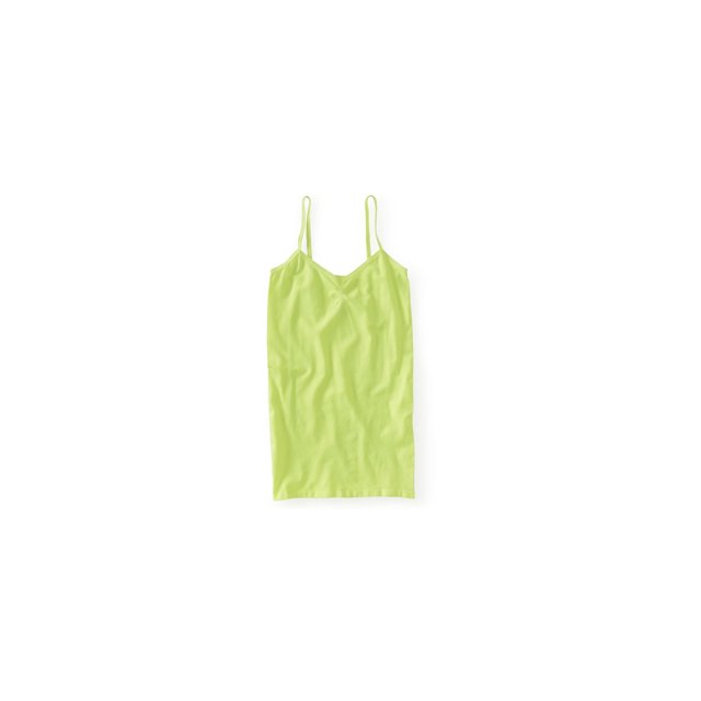 Aeropostale Débardeur Extensible Sans Couture pour Femmes, Jaune, Juniors, TP/S