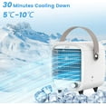 thumbnail image 4 of XUANYI Portable AC, Mini Portable Chill Well AC for Bedroom  Office Car Camping, Small Personal Air Conditioner Cooler Evaporative Air Cooler USB Power LED Light Low Noise, 4 of 7