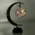 thumbnail image 2 of 3D Battery LED Night Lights Decorative Lamp Wishing Table Lamp with Rattan Ball Shape Bulb for Home Party Christmas Festival Decor, 2 of 6